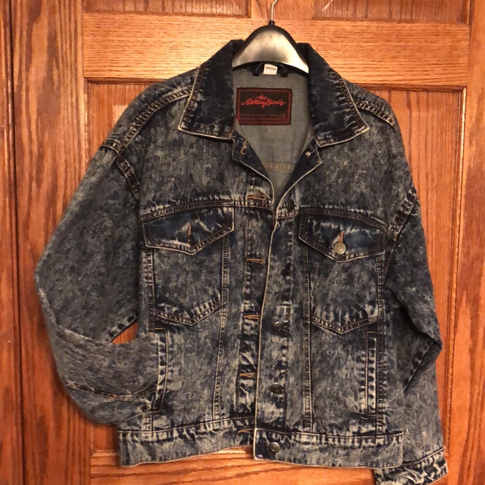New Listing! Official Rolling Stones Vintage Style Denim Jacket - Picture 13 of 14